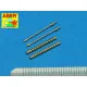 Set of 2 cal .50 (12,7mm) standard barrels for U.S. aircraft machine guns Browning M2 1/48 Aber 48-017