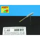 Set of 2 cal .50 (12,7mm) standard barrels for U.S. aircraft machine guns Browning M2 1/48 Aber 48-017