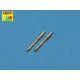 Set of 2 barrels for German 13mm aircraft machine guns MG 131 (late type) 1/48 Aber 48-021