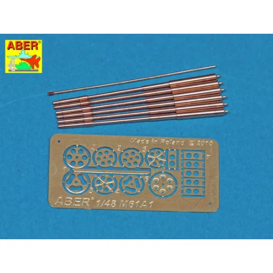 Set of barrels for 20 mm gun M61A1used in modern US Force aircrafts 1/48 Aber 48-050