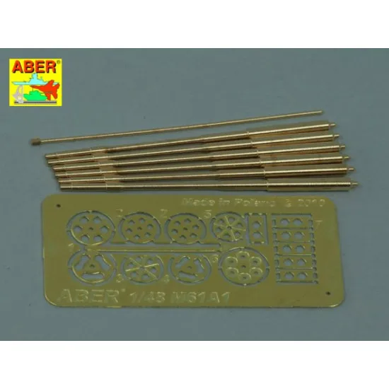 Set of barrels for 20 mm gun M61A1used in modern US Force aircrafts 1/48 Aber 48-050