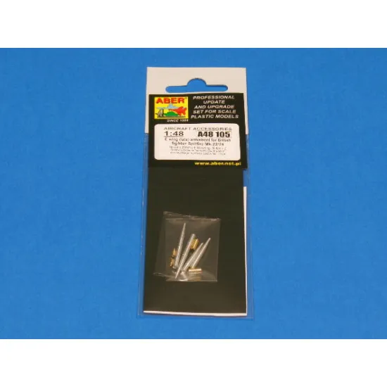 E wing (late) armament for British fighter Spitfire Mk.22/24 1/48 Aber 48-105