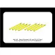 Set of 8 turned cal .50 (12,7mm) U.S. Browning M2 barrels for P-47 Thunderbolt 1/48 Aber 48-109