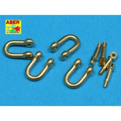 Late model shackle for Pz.Kpfw.IV Tiger Ausf B x4pcs 1/35 Aber RR-13