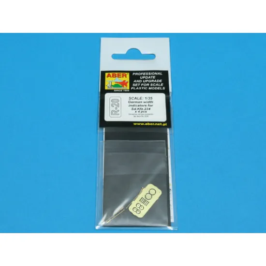 German width indicator for Sd.Kfz.234 x 4 pcs 1/35 Aber RR-20