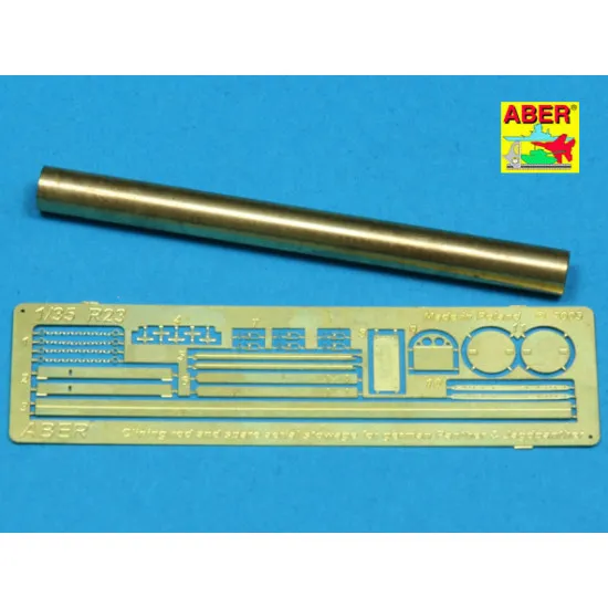 Clean rod and spare aerial stowage for Panther Jagdpanther 1/35 Aber RR-23