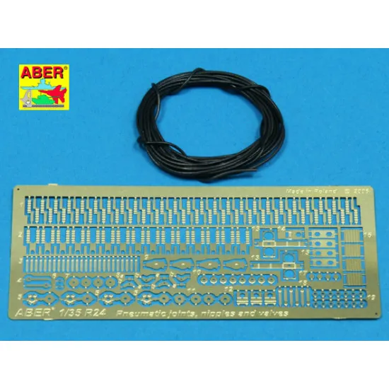 Pneumatic joins, nipples and valves 1/35 Aber RR-24