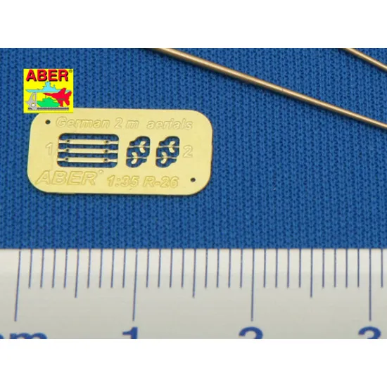 German 2m aerials (set of 3 pcs) 1/35 Aber RR-26