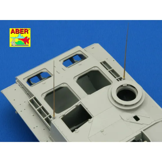 German 2m aerials (set of 3 pcs) 1/35 Aber RR-26