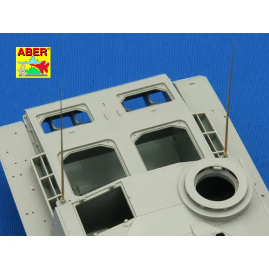 German 2m aerials (set of 3 pcs) 1/35 Aber RR-26