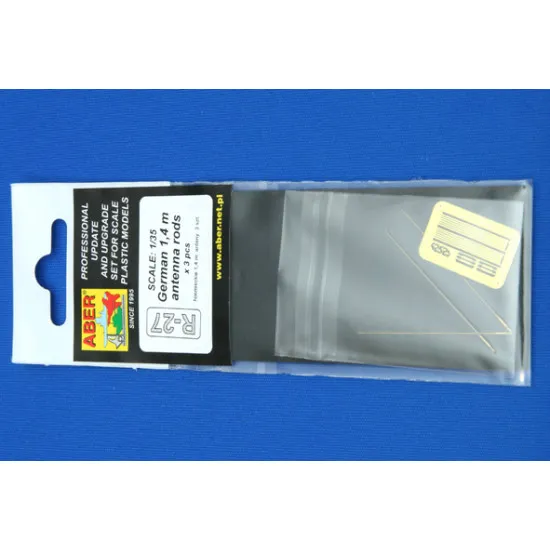 German 1,4 m aerials (set of 3 pcs) 1/35 Aber RR-27