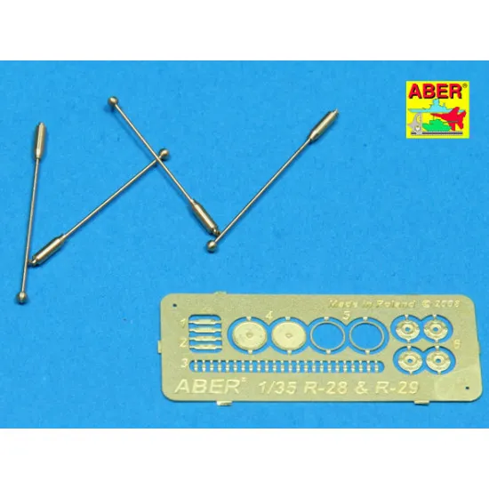 German indicator for Sd.Kfz.231, 232 x 4 pcs 1/35 Aber RR-29