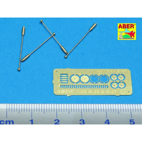 German indicator for Sd.Kfz.231, 232 x 4 pcs 1/35 Aber RR-29