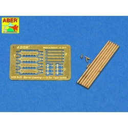 Barrel cleaning rods with brackets for Tiger I & King Tiger 1/35 Aber RR-31