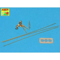 Set of aerials for Russian Tanks T-34 T-55 T-62 T-72 and other AVFs 1/35 Aber RR-33