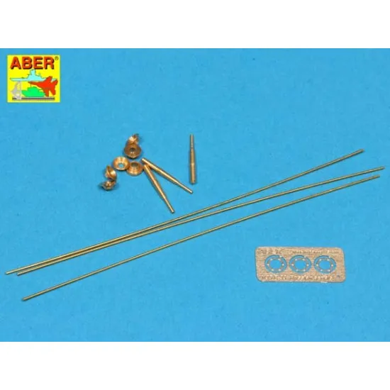 Set of aerials for Russian Tanks T-34 T-55 T-62 T-72 and other AVFs 1/35 Aber RR-33
