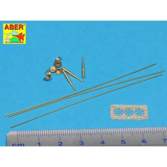 Set of aerials for Russian Tanks T-34 T-55 T-62 T-72 and other AVFs 1/35 Aber RR-33