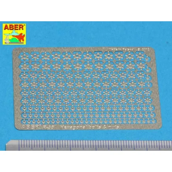 Hexagonal bolts and nuts (various scales) Aber RR-35