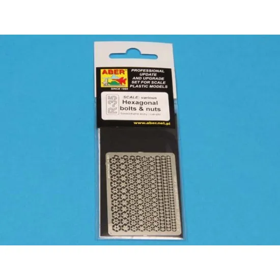 Hexagonal bolts and nuts (various scales) Aber RR-35