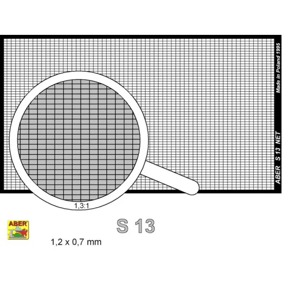 Net 1,2 x 0,7 mm Aber RS-13 Net 1,2 x 0,7 mm Aber RS-13