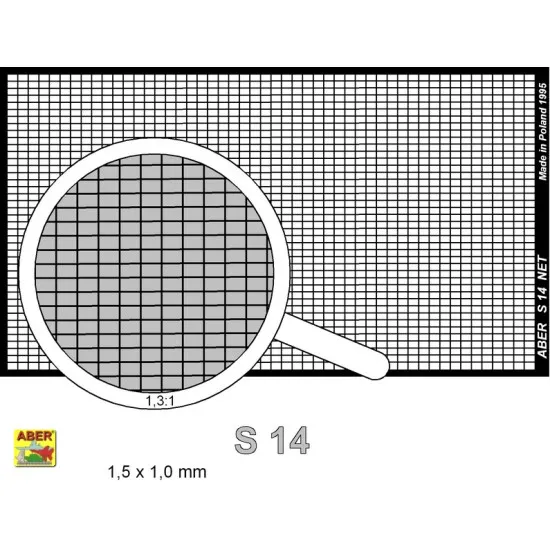 Net 1,5 x 1,0 mm Aber RS-14
