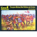 European Medieval Foot Soldiers and Archers 1/72 Ceasar Miniatures H088