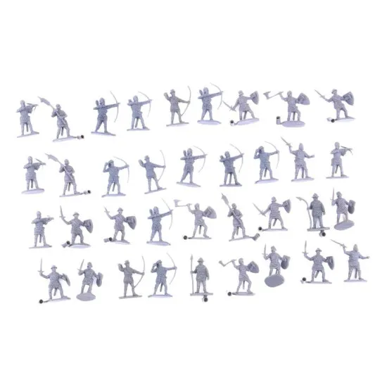 European Medieval Foot Soldiers and Archers 1/72 Ceasar Miniatures H088