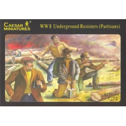 WWII Underground Resisters (Partisans) 1/72 Ceasar Miniatures H006