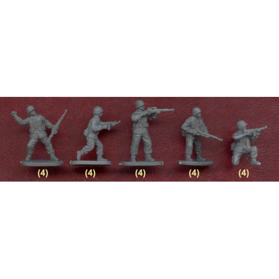 WWII US Infantry Set 2 1/72 Ceasar Miniatures H071 WWII US Infantry Set 2 1/72 Ceasar Miniatures H071