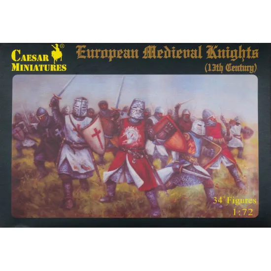 European Medieval Knights, 13th Century 1/72 Ceasar Miniatures H087