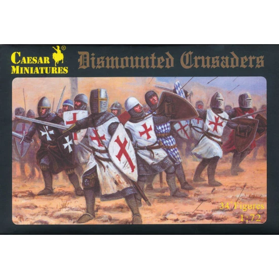 Dismounted Crusaders 1/72 Ceasar Miniatures H086