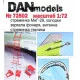 MiG-29 ladder, pads, mirrors, antenna 1/72 Dan Models 72502