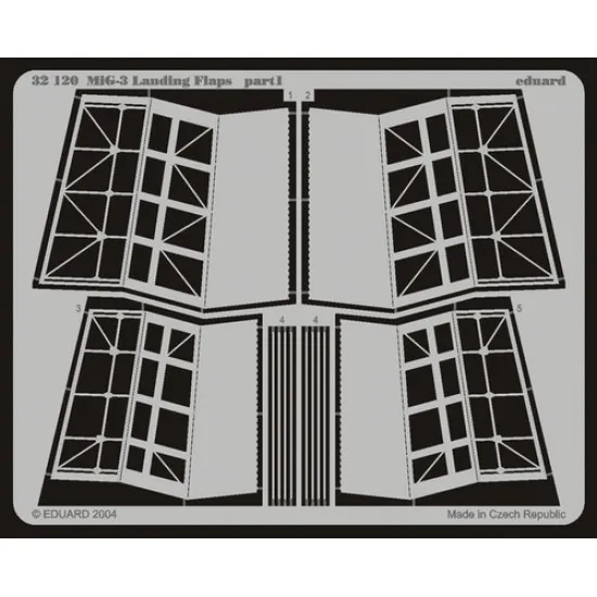 Photoetched set BIG-ED MiG-3, for Trumpeter kit 1/32 Eduard BIG-3212