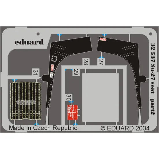 Photoetched set BIG-ED 1/32 Su-27B Flanker, for Trumpeter kit 1/32 Eduard BIG-3218