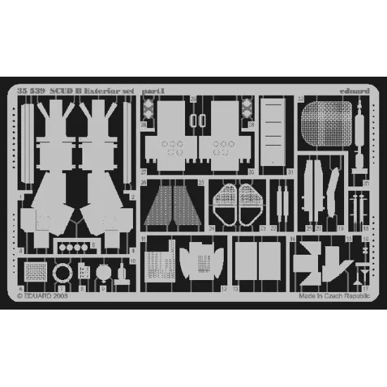 Photoetched set SCUD B exterior, for Dragon kit 1/35 Eduard 35539