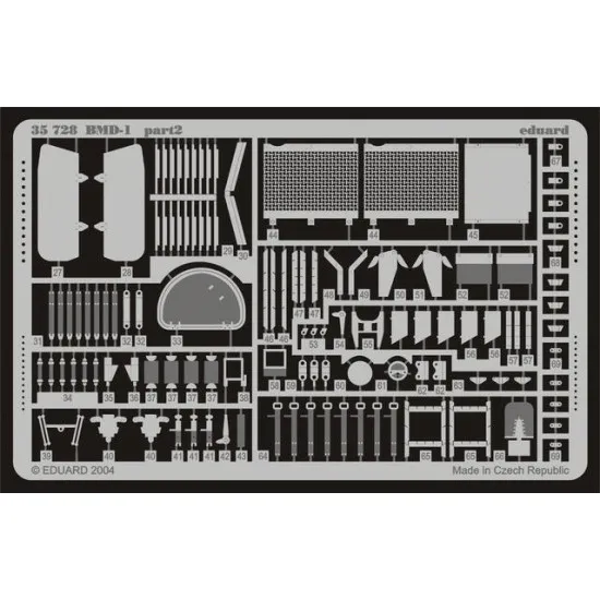 Photoetched set BMD-1, for Eastern Express kit 1/35 Eduard 35728