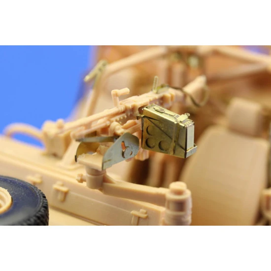 Photoetched Defender XD Wolf W.M.I.K. ammo boxes, for Hobby Boss kit 1/35 Eduard 36193