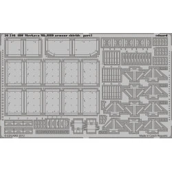 Photoetched set IDF Merkava Mk.IIID armour shields, for Meng kit 1/35 Eduard 36246