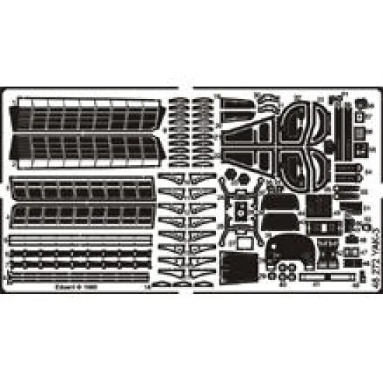 Photoetched set Yak-3, for Eduard kit 1/48 Eduard 48272
