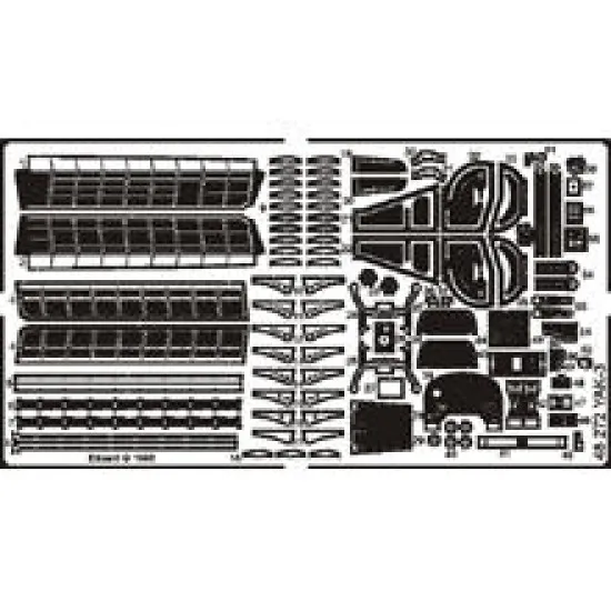 Photoetched set Yak-3, for Eduard kit 1/48 Eduard 48272