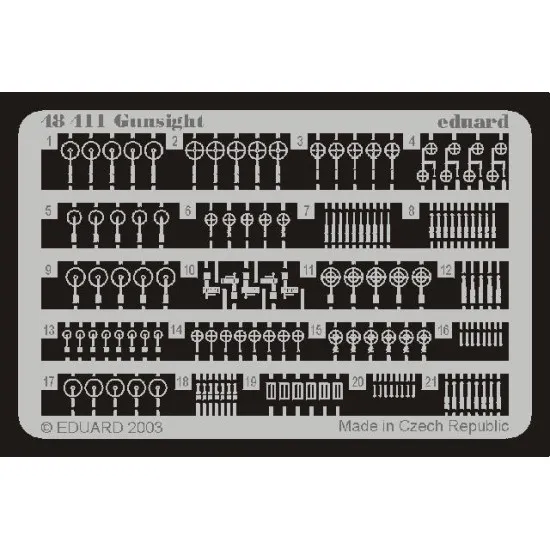Photoetched set Gunsight 1/48 Eduard 48411