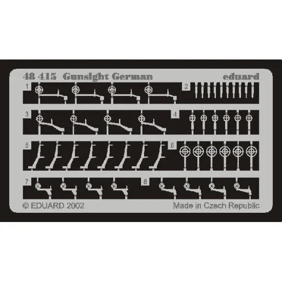 Photoetched set Gunsight German 1/48 Eduard 48415