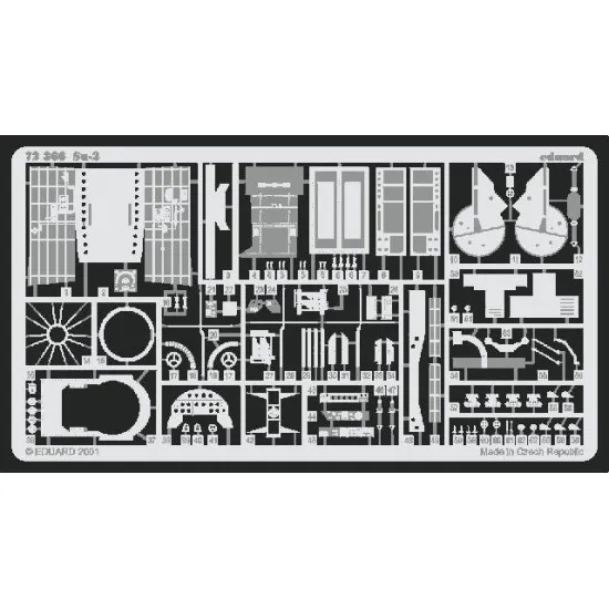 Photoetched set Su-2, for ICM kit 1/72 Eduard EDU-72366