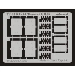Photoetched set F-14A/B Tomcat F.O.D., for Hasegawa kit 1/72 Eduard EDU-72410