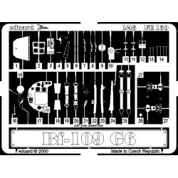 Photoetched set 1/48 Bf-109 G-6, for Academy/Hobbycraft kit 1/48 Eduard FE130