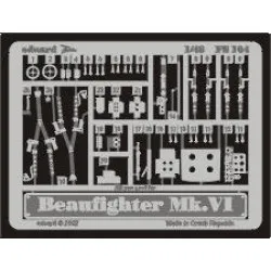 Photoetched set BeaufighterMk.VI, for Tamiya kit 1/48 Eduard FE164