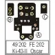 Photoetched set Ki-43 II Oscar Color, for Hasegawa kit 1/48 Eduard FE202
