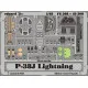 Photoetched set P-38J Color, for Hasegawa kit 1/48 Eduard FE208
