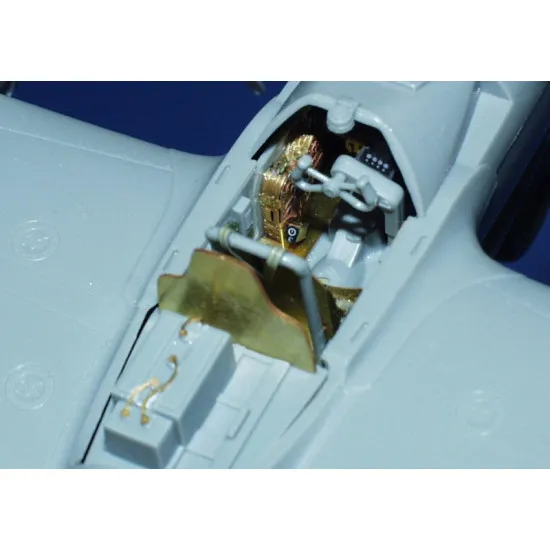 Photoetched set P-38J Color, for Hasegawa kit 1/48 Eduard FE208