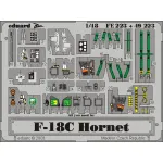 Photoetched set F-18C Hornet Color, for Hasegawa kit 1/48 Eduard FE223